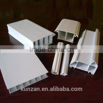 Plastic UPVC profile for door and window frames