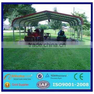 China made low cost steel structure carport/canopy/garage/awning