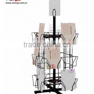 3 Tiers Spinning Metal Cardboard Book Display Stands photo-4