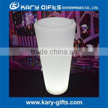 Led light plant pot large size garden plastic led flower pot