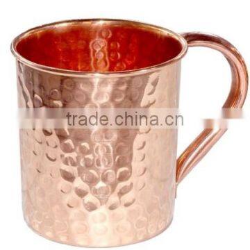 Whole sale low cost hammered copper mug