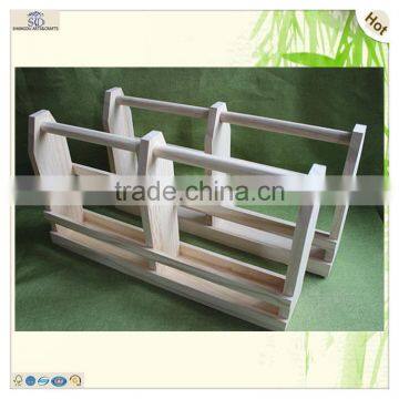 Wholesale Display Storage Wooden Wine Rack Holder Basket photo-5