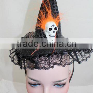 Fashion Halloween Witch Hat headband skull hat hairband