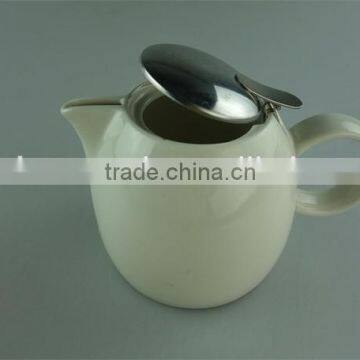 Stock Ceramic Round Water Bottle,glazed Stainless Steel Lid Water Pot,teapot photo-5