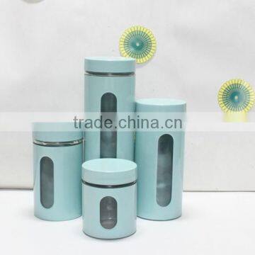 3pcs Clear Glass Jar With Metal Cover photo-4