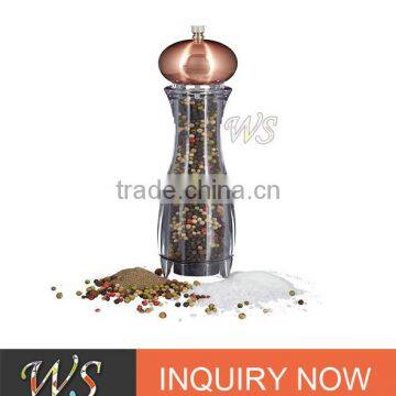 WS-SH17Z Manual Pepper Mill, Transparent salt and pepper grinder wholesale