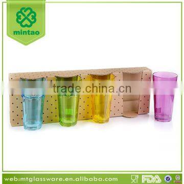 Color Spray Drink Glass Cup for Water and Juice photo-4