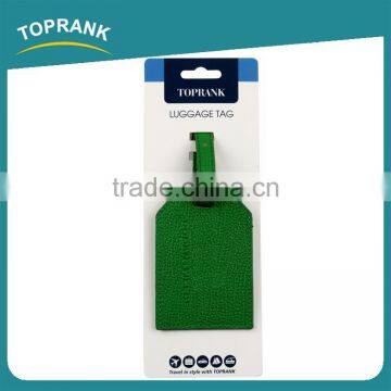 Toprank Fashion Promotion Gift Custom Colorful Airplane Pu Leather Luggage Tag With Embossed Logo photo-2