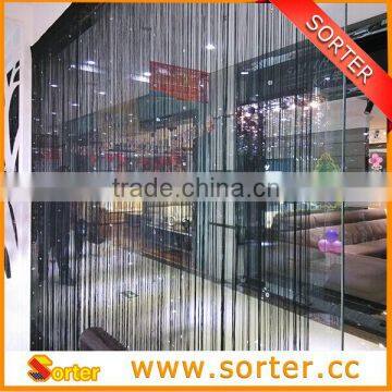 Black Polyester Tassel Fringe String Curtain photo-5