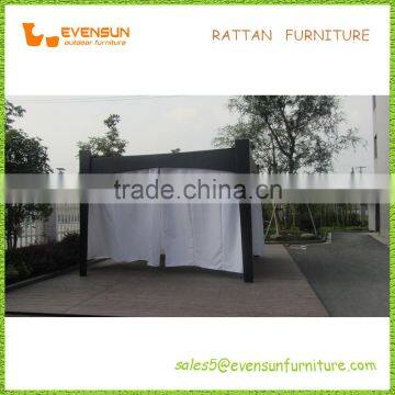 Synthetic Rattan Showerproof Gazebo With Curtain photo-3