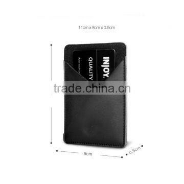 Crosshatch Black Front Pocket card holder Slim Wallet RFID Blocking