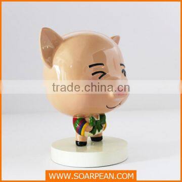 Customozed Fiberglass Vivid Cute Pig Cartoon Statue photo-3