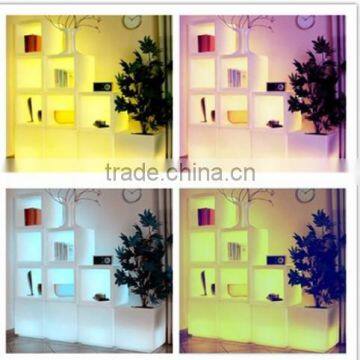 Hot sale!led furniture plastic bar display cabinet /glowing led plastic bar cabinet cabinet storage ip68