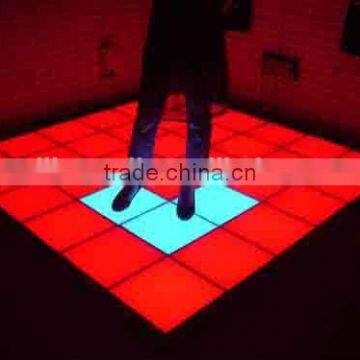 2017 Newest fashion growing lighting high quality square plastic disco LED dancing floor with 16 colors change