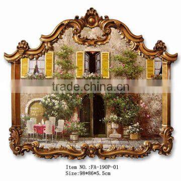 Baroque Style Hot Sales Polyresin Decorative Framed Oil Paintings For Wall Arts photo-2