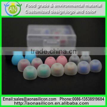 Food Grade Silicone Material in Ear Headphone Round Case for Mobile,MP3 photo-2