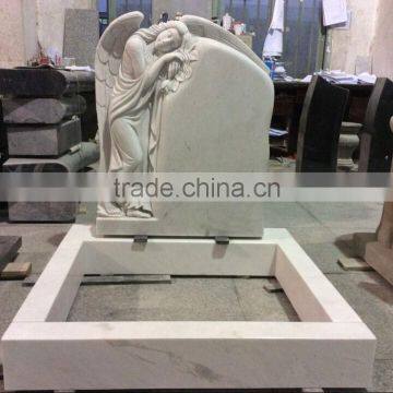 Wholesale Price Hunan White Marble Angel Tombstone
