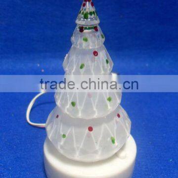 Dongguan acrylic LED christmas tree with USB and music decor