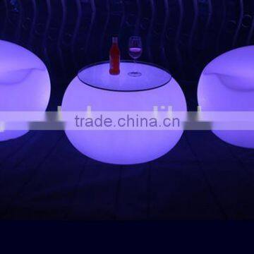 Outdoor and Indoor Plastic RGB 16 Colors Changing Lighting Apple Table Chair for Children photo-6