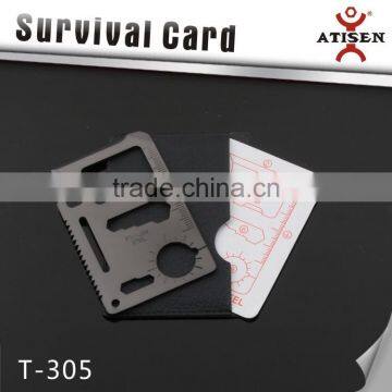 New Multi-function Outdoor Knife Tools Survival Credit Card Portable Wallet Knife 11 In 1