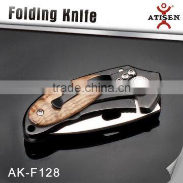 Top Quality Pocket Knife 3Cr13 Blade Wood Handle Camping Folding Knife photo-3
