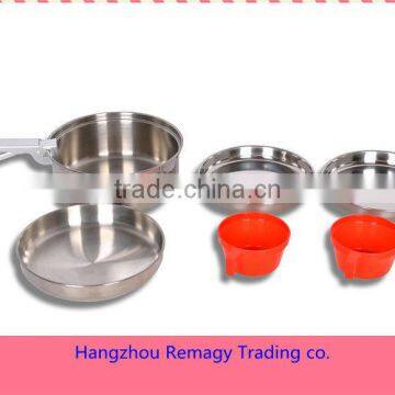 1-2 Person stainless steel camping mess kit/table ware
