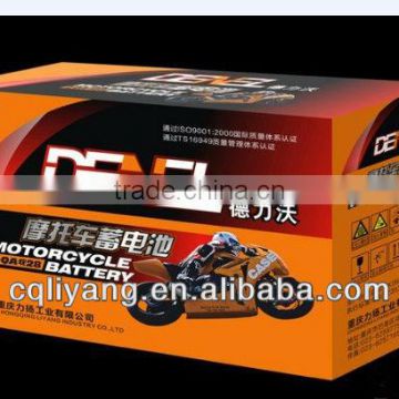 Dry-charged lead acid storage motorcycle battery