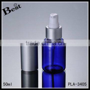 Cosmetic Packaging High Quality Skin Care 50 ml Pet Bottle Translucent Blue Plastic Bottle Pet With Pump Bulk Buy From China photo-5
