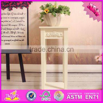 2016 Top Fashion 2 Tier White Wooden Flower Stand W08H055 photo-4