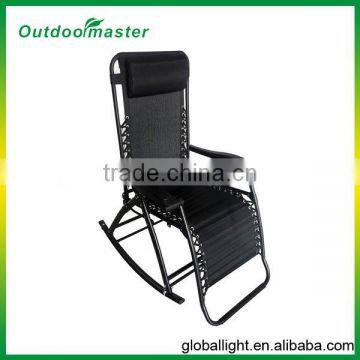 Black Rocking Zero Gravity Chair Beach Chair photo-2