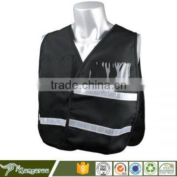 Polyester Fabric Cheap Blue 3M Reflective Vests photo-3