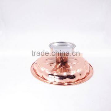 Elegant Dry Fruit Tray /Plate With Metal Base for Tableware Decoration