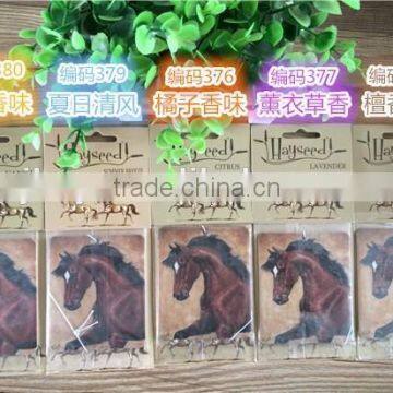 2015CUSTOMIZED horse printing paper air fresher /freshener/freshner