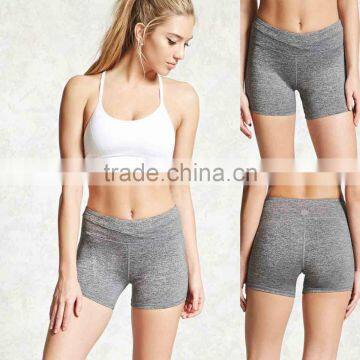 Cotton Shorts Women Elasticized Waist Active Marled Board Shorts Fabric Bicycle Work Shorts