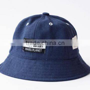 fashion adults bucket hat/woven label hat