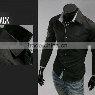 Slim Fit Shirt Men China Shirt Stock Wholesale Italian Design Man Shirts photo-3