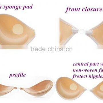 Fashionable Backless Strapless Padded Lace Triangle Bra photo-4