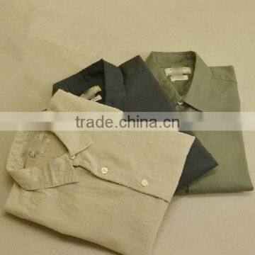 Collar Pocket Men Shirt Men Chinese Collar Shirts Mens Linen Shirts