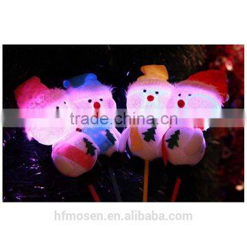 HD2016 Christmas Day Cartoon Shaped Snowman Flashing Stick