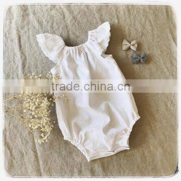 Newborn Baby Clothing Carters Infant Ruffle Lace Sleeve Bodysuit Baby Girls Cotton Polka Dot Romper Wholesale photo-4