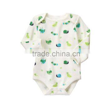Bulk Lovely Printing Baby Rompers Unisex 100% Cotton Baby Bodysuit photo-3