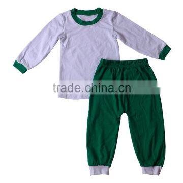 2017 Solid Tops & Pants With Buttons Kids Clothing Girls and Boys Outfits Baby Pajamas