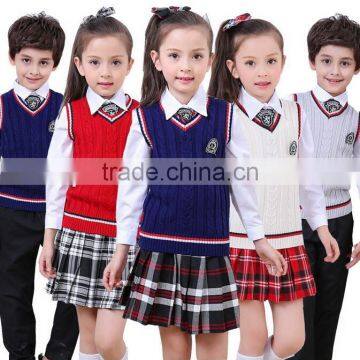 Custom cheap nice design cool school uniforms school clothes for kids on sale