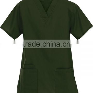 Unisex Three Pockets V-Neck Medical Scrub Top