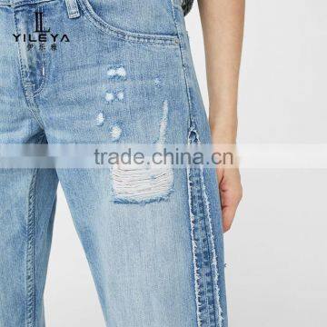 Branded 100% Cotton Jeans Low Price Manufacturers in China photo-4
