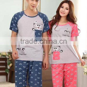 2015 wholesale new design couple pajamas