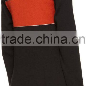 High Quality Colorblocked Long Sleeve Silk and Cotton Blended Jersey Sweater photo-3