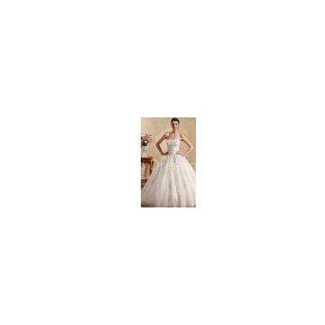 OEM Ball Gown Princess Ivory White  Wedding Dress Silhouettes with Lace Applique