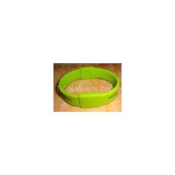 Green positive energy bracelets energy wristbands silicone