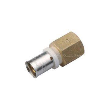 Brass Crimp Fitting Female Straight